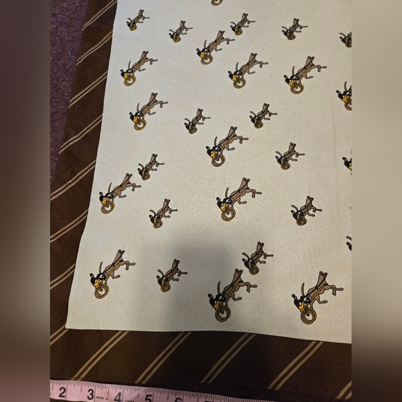 Vintage Paoli  Scarf Featuring Grand Circuit Horse Racinf Images - Picture 5 of 6